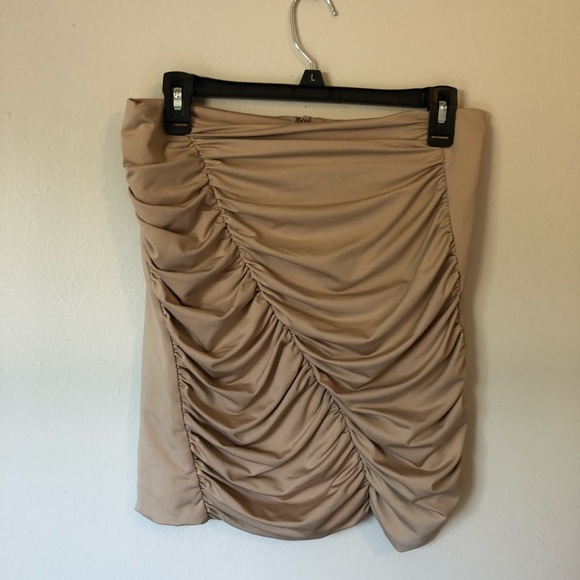 Tan Mini Skirt - Picture 2 of 4